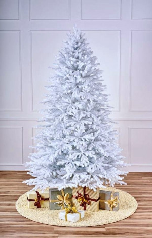Искусственная ель Полярная белоснежная 250 см., литая хвоя+пвх Max Christmas (ЕПС25)