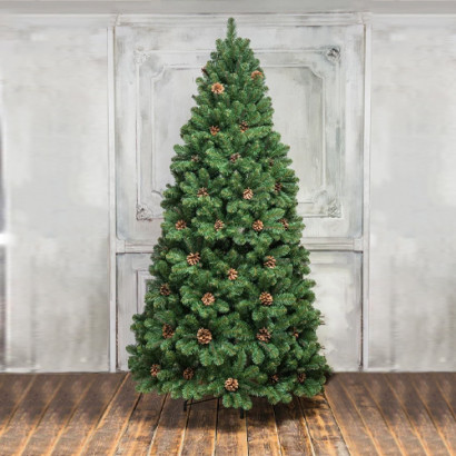 Искусственная елка Снежная королева зеленая 180 см., мягкая хвоя,  ЕлкиТорг (32180)