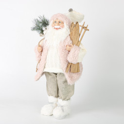 Дед Мороз Дворцовый в розовой шубке 45 см., ЕлкиТорг (ZS-S-21835-18)