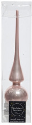 Елочная макушка Classic 26 см, нежно-розовая, стекло, KAEMINGK (113529)