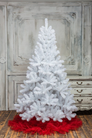 Искусственная елка Жемчужная белая 150 см., мягкая хвоя, ЕлкиТорг (16150)