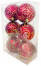 Набор шаров Ривьера - 8 см., цвет - красный, кол-во 6 шт., пластик (521800) в Екатеринбурге