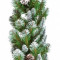Гирлянда  хвойная Императрица с шишками заснеженная, 270*33 см, Triumph Tree  (73826)