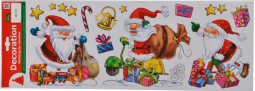Наклейки для декорирования Санта с подарками 59*21 см., Kaemingk (460118/2)