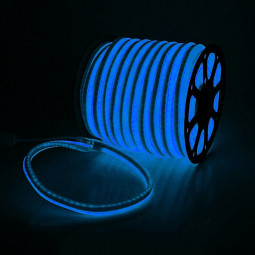 Неон гибкий односторонний Neon-Light 15*25 мм., 220V, синие LED лампы 120 шт на 1 м, бухта 50 м, Bea