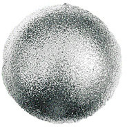 Шар из пенофлекса с блестками Искристый 100 мм., серебро, ПромЕлка (SHI-100SILVER)