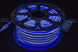 Гибкий Неон двухсторонний 7*15 мм., синие LED лампы 120 шт на 1 м, бухта 50 м, Winner (052.50.15.120B)