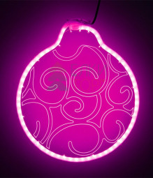 Светодиодная фигура из акрилайта 32*37 см., 220V., розовое свечение, Beauty Led (HFS3-2P)