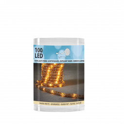 Гирлянда дюралайт Luca Lighting цвет шоколадный, 100 ламп, 8 функций, 5 м., LUCA (83798)