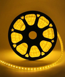 Неон торцевой 14*10 мм., 220V, желтые LED лампы 100 шт на 1 м, бухта 50 м, Beauty Led (LCT-2B)