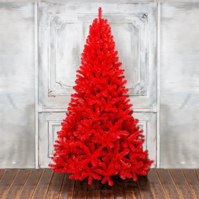Искусственная елка Искристая 150 см., красная, мягкая хвоя, ЕлкиТорг (152150)