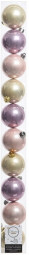 Набор пластиковых шаров  Фестивальный 60 мм,  10 шт, Kaemingk (020400) 
