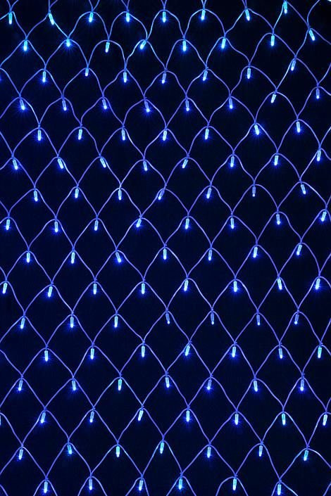 Электрическая сетка 200 ламп, 1,5х2 м., синий цвет (SET2-blue) в Екатеринбурге