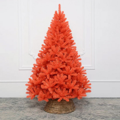 Искусственная оранжевая елка Солнечная 120 см., мягкая хвоя, ЕлкиТорг (205120)