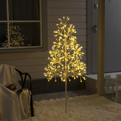 Светодиодное дерево Ёлка 1.5 м., 324 теплых LED, мерцание, 220 В, Luazon Lighting (4357287)