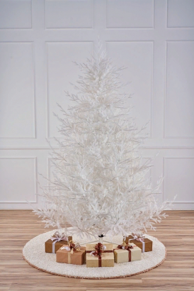 Искусственная елка Лесная Симфония белая 210 см., 100% литая хвоя, Max Christmas (ЕЛСМБ21)