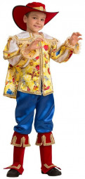 Карнавальный костюм Кот в сапогах рост 128 см., размер 32 (5206-32)