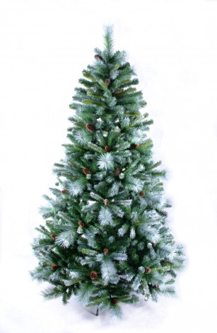 Искусственная елка Мендоза с инеем 91 см., леска + ПВХ, Eли Peneri (MDZI-091)