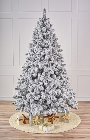 Искусственная ель Амурская заснеженная 250 см., мягкая хвоя, Max Christmas (ЕЗА25)