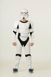 Детский карнавальный костюм Штурмовик, Звездные войны размер 36, рост 140 см. (