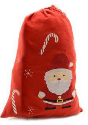 Мешок для подарков Санта с карамелью 50*75 см, Kaemingk (660070/1)